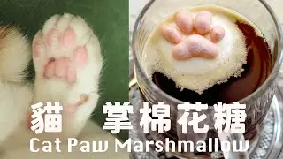 萌化了🐱 貓掌棉花糖超治癒﹗無添加沒人工色素 Cat Paw Marshmallow Recipe