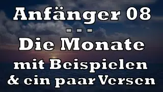 Italienisch - Anfänger 08 - Monate - Mit Beispielen und ein paar bekannten Versen
