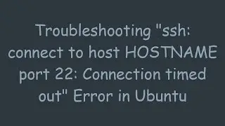 Troubleshooting 