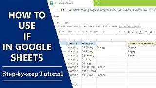 Google Sheets IF | Tutorial | IF Google Sheets