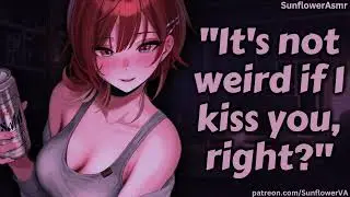 ASMR - Getting Drunk With Your Cute Roommate [Kissing] [Friend To Lovers] [Confession]