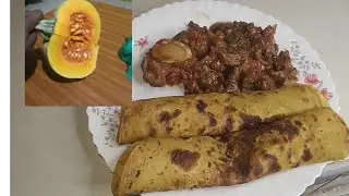 Making the most delicious pumpkin chapatis for dinner//African cooking.