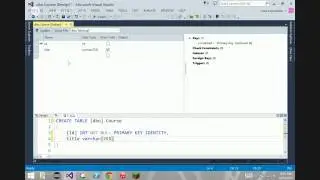 Creating a Table in SQL Server 2014 from Visual Studio 2013