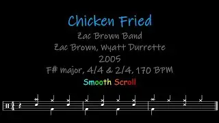 Chicken Fried, Chords, Lyrics and Timing