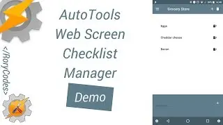 AutoTools Web Screen Checklist Demo