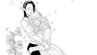 Elven Yuri Love | comic by baalbuddy