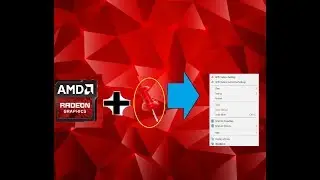 Add/Pin AMD Radeon Additional Settings to desktop context menu- mouse right click menu