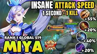 You Can't Stop Me!! MIYA Build Deadly & Strongest - Build Top 1 Global MIYA  2024 ~ MLBB