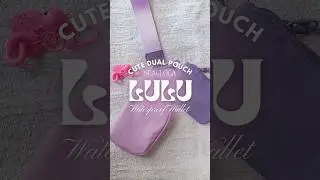 found the cutest dual pouch wallet on shopee 💜 seagloca lulu wallet; 
