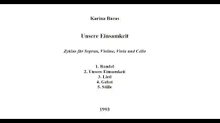 Карина Бáрас. Unsere Einsamkeit / Наше одиночество
