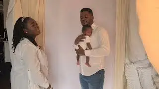 How to pose parents with a baby - Newborn photography tutorial -  live session unedited and raw