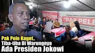 Pak Pele Kaget,Tiba-tiba di Warungnya Ada Pak Jokowi