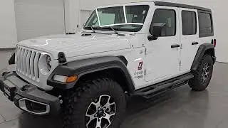 2020 JEEP WRANGLER UNLIMITED SPORT S STICK SHIFT LED LIGHTS FULL 4K WALKAROUND 14814Z