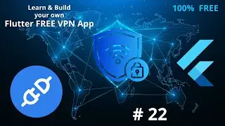 Free VPN Location Card Widget UI UX | Flutter OpenVPN App Tutorial | Android Studio VPN Development