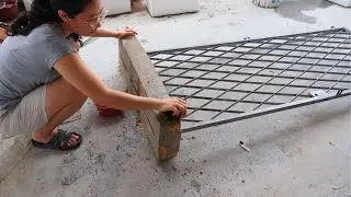 Making an outdoor clothes rack from construction waste | Upcycling weekend projects