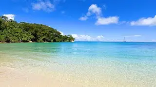 Blue Paradise: Soothing Beach Scenery & Ocean Sounds From Panama's Pearl Islands