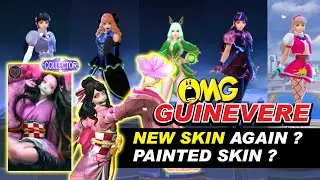 GUINEVERE NEW SKIN 2021 | Sakura Wishes Customized Script Design Painted Skin  | Mobile Legends