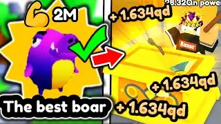 I Bought STRONGEST STAT PETS and Became TOP LEADERBOARD PLAYER in Roblox Forging Blade Simulator..