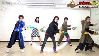 Gozyuger Henshin Pose in Oricon Interview... 😱