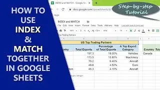 Google Sheets INDEX | Google Sheets MATCH | How to Use INDEX and MATCH together