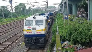 Fresh Looking Pune WDP4D With 14805 Yesvantpur Barmer AC Express At Dombivali!
