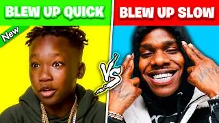 RAPPERS WHO BLEW UP QUICK vs RAPPERS WHO TOOK LONG TO BLOW UP