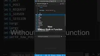 Reverse the string without using built-in functions in PHP #shorts #vscode #php #viral