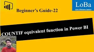 Power BI COUNTIF equivalent function