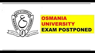 OU Exams Postponed || OU Degree Exams Postponed || OU Degree Exams Updates || PINPHARMA