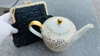 SPERRMÜLL  УДИВЛЯЕТ! СНАЧАЛА СУМОЧКА С БИЖУТЕРИЕЙ, ПОТОМ ФАРФОРОВЫЙ ЧАЙНИК.