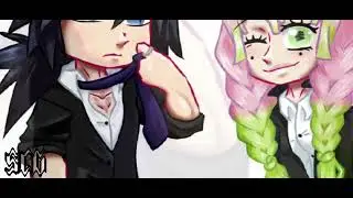 Giyuu & Mitsuri wearing a suit✨|| GachaClub {{Demon Slayer[[🌊Giyuu & Misturi💞(Ft. Iguro &Shinobu)}}