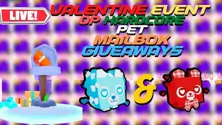 🔴LIVE *NEW* VALENTINE HARDCOR PET GIVEAWAY | Pet Simulator X MAILBOX Giveaway Live #petsimulatorx