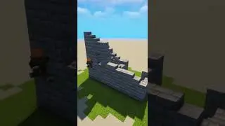 Building a Castle Ruins🏰 | Minecraft #shorts #minecraft