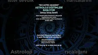 Astroloji Eğitimleri Başlıyor #astrolojieğitimi  #ilknurazizoglu