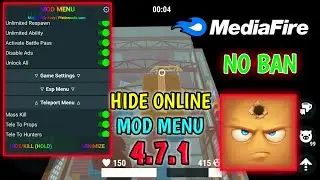 Hide online mod menu 4.7.1🔥||unlock all✔||Mod menu 2021 mediafire link||Hack mod menu||Alex noble❤️
