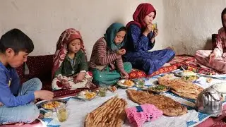 Afghan Rural Style Potato & Rice Recipe in Old Village House | Village Life Vlog | Country Side Vlog