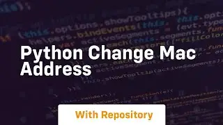 python change mac address