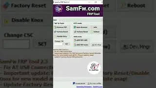 SamFw FRP Tool 2.3 - Remove Samsung FRP one click By Gsmbj