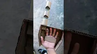 Making Fredbear Hand With Cardboard #fnaf #fredbear #fnafcosplay #shorts