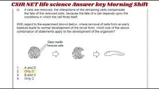 CSIR NET Life science Answer Key 2024  Morning Shift | CSIR NET Response Sheet 2024 