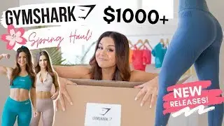 $1,000+ GYMSHARK SALE 2020 SPRING HAUL TRY ON REVIEW NEW RELEASES HITS AND MISSES | ASHLEY GAITA