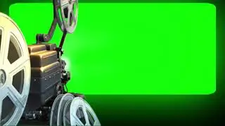 Футажи для видеомонтажа Кинопроектор на зелёном фоне Movie Projector Green Screen