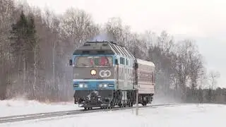 Тепловоз ТЭП70-0237 близ ст. Каарепере / TEP70-0237 near Kaarepere station