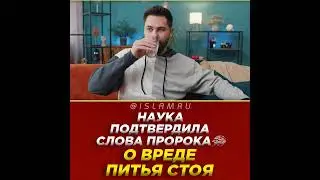 Наука подтвердила слова Пророка ﷺ о вреде питья стоя
