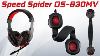 Обзор игровых наушников SPEED SPIDER OS-830MV с микрофоном и подсветкой