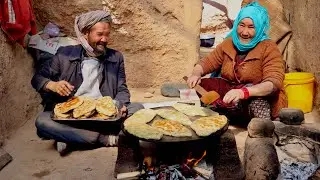 Morning routine of Cavedweller | Cooking Unique Traditional Food | Village life in Afghanistan