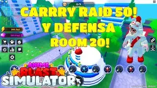 🔴TOP 1 ANIME BLAST SIMULATOR CARRY RAID 50 Y DEFENSA 20  (F2P)✨⚔️ #afs  #roblox #anime #play